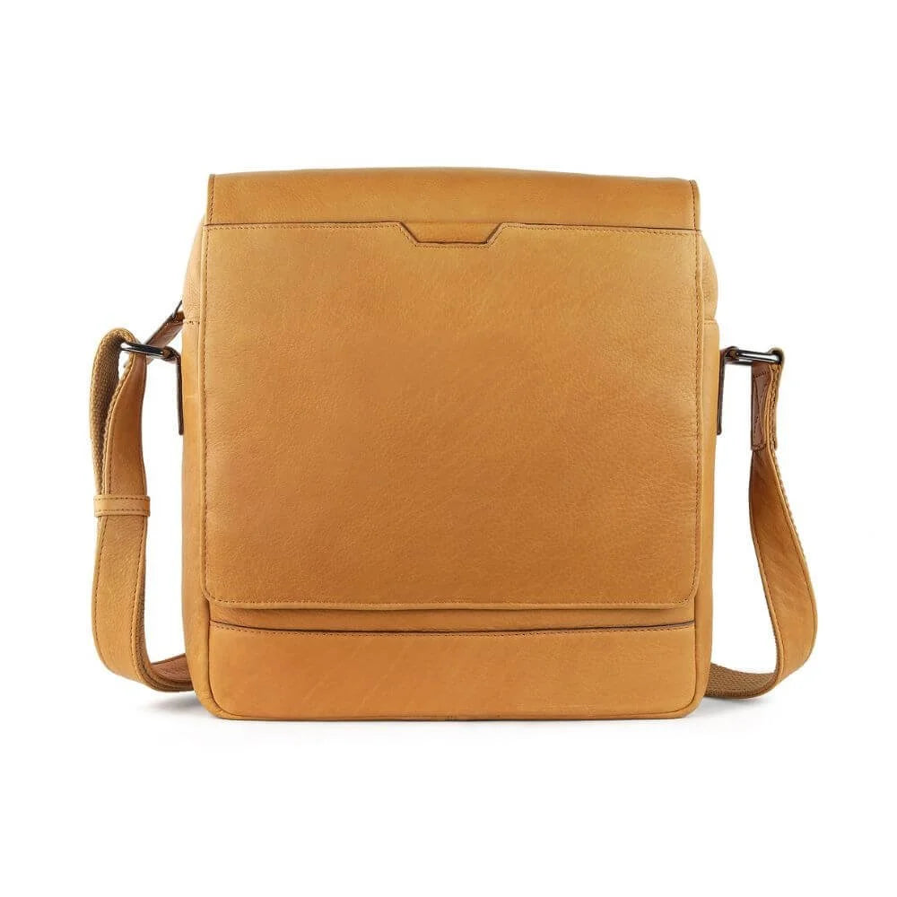 Primehide Leather Messenger Bag for Work & Everyday Miles Hudson