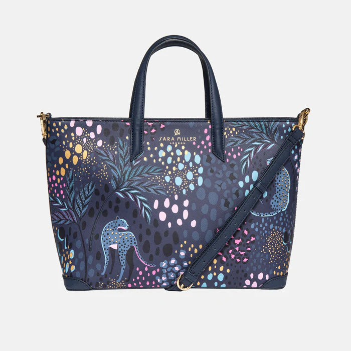 Midnight Leopard Tote
