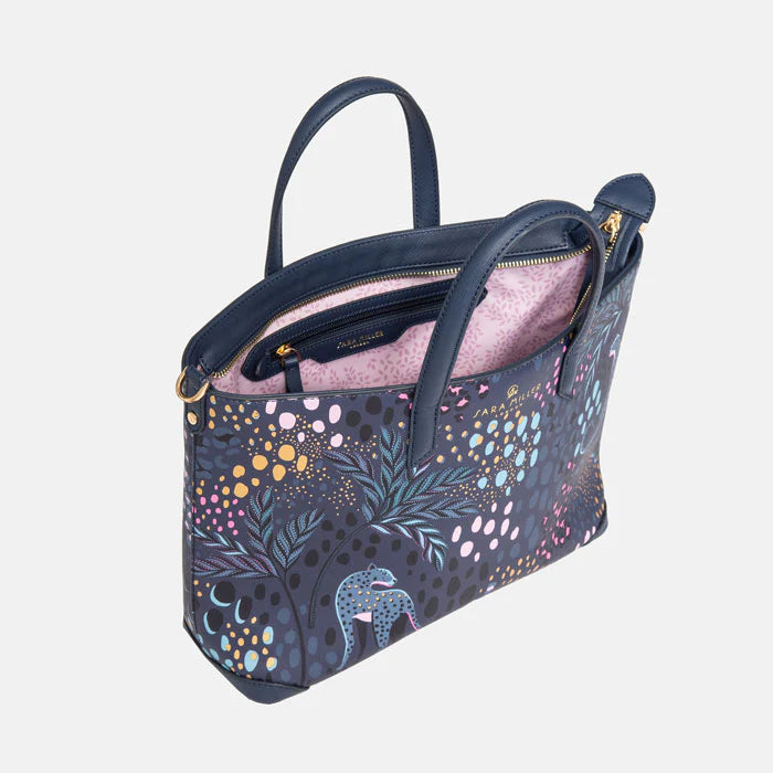 Midnight Leopard Tote