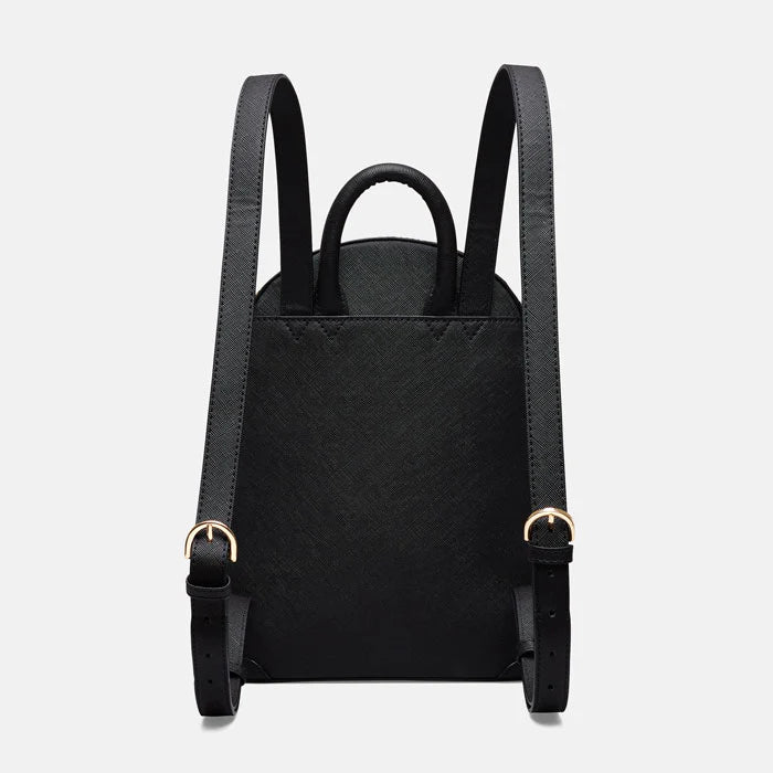 Black Botanic Mini Backpack