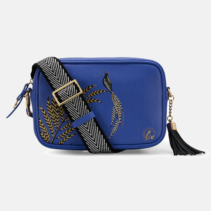 Blue Camera Crossbody