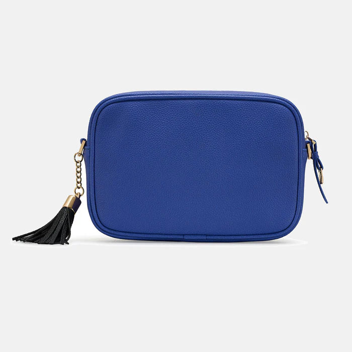 Blue Camera Crossbody