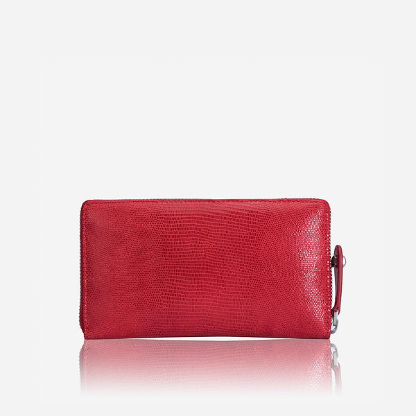 ZIP AROUND PURSE, CHERRY