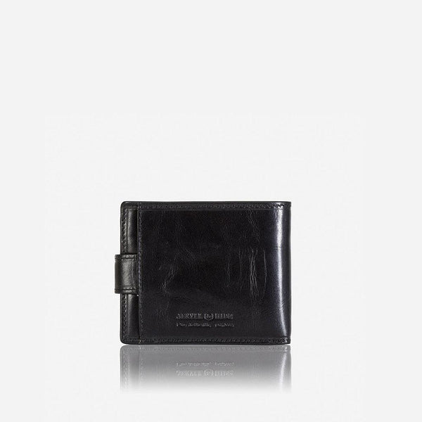 BIFOLD WALLET WITH COIN AND TAB CLOSURE