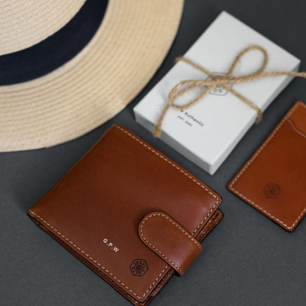 LARGE BIFOLD WALLET WITH COIN , CLAY