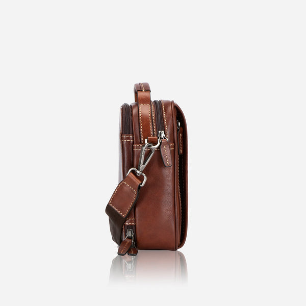 SMALL CROSSBODY BAG, TOBACCO