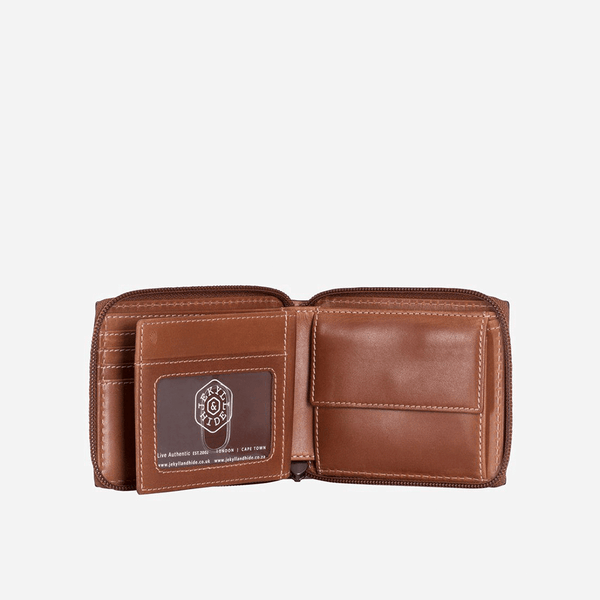 ZIP AROUND COIN WALLET, CLAY