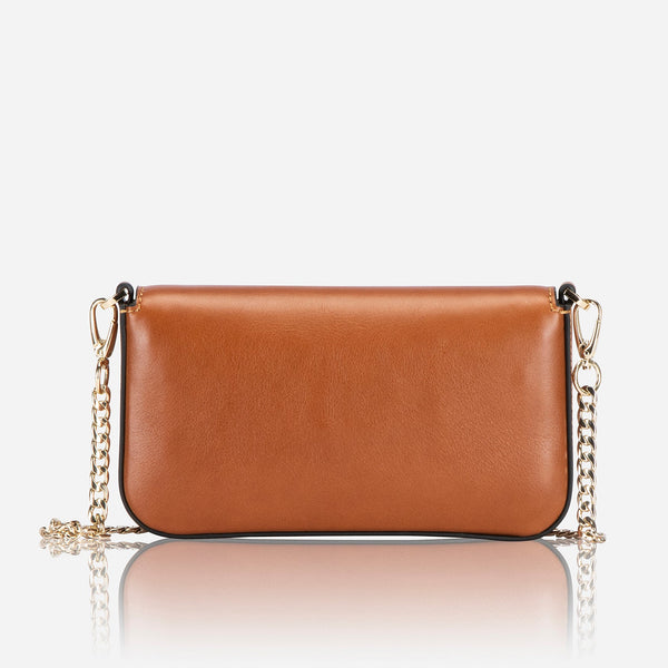 LADIES CLUTCH BAG, TAN