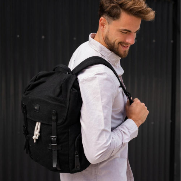 CASUAL BACKPACK 43CM, BLACK