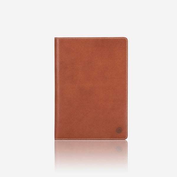 LEATHER A5 NOTEBOOK COVER, CLAY